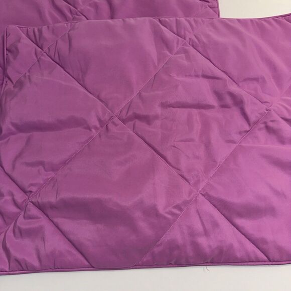 Pottery Barn Kids Pink Cozy Pillow Sham Standard Set Of 2 Diamond Quilted - Picture 3 of 10